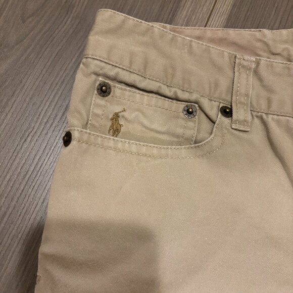 POLO Ralph Lauren Boys Khaki Denim Jeans ~ Size: 12 - Picture 2 of 5